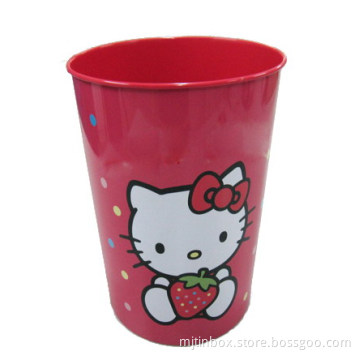 tin trash can, tin trash bins, printed litter bins, dustbins, storage bin, storage can